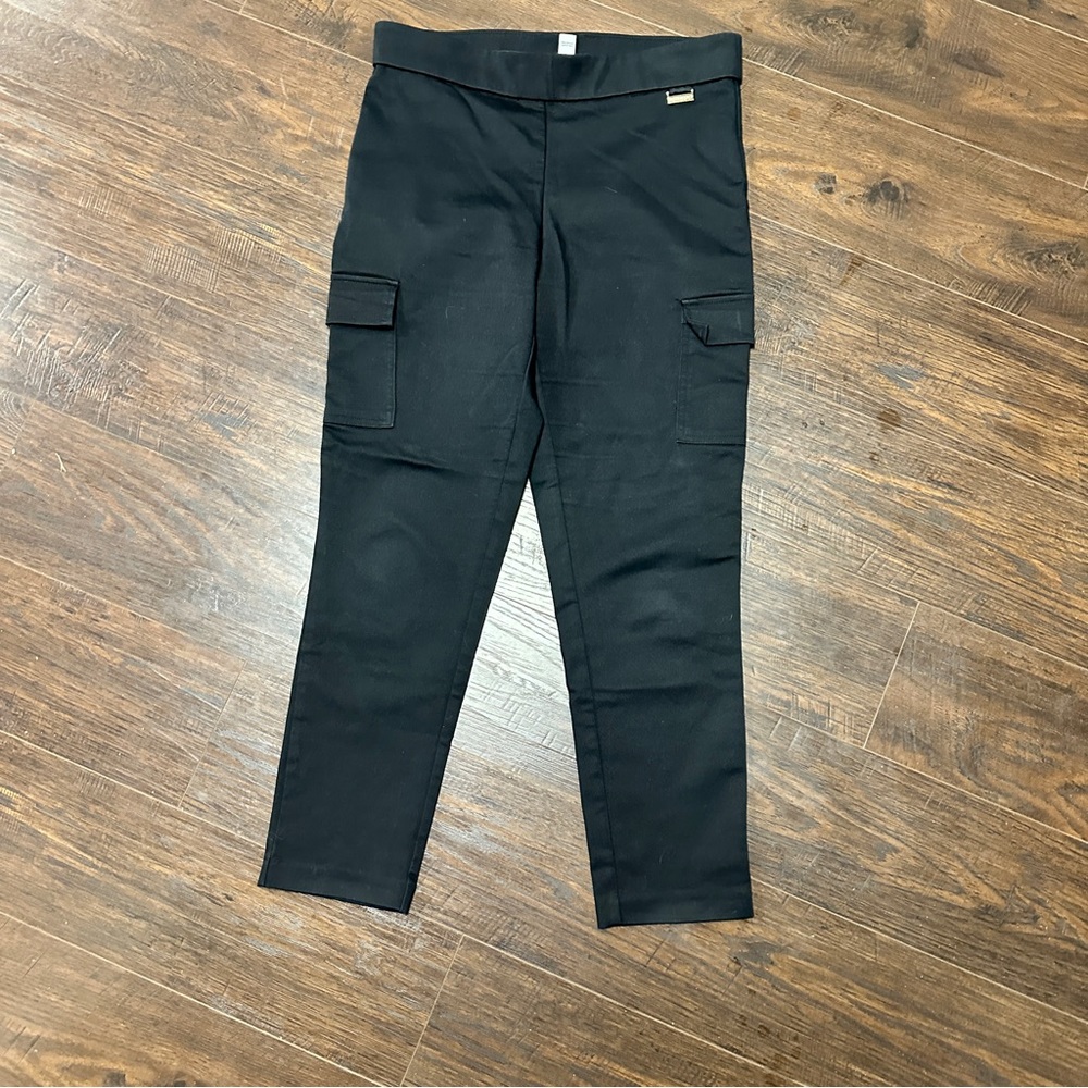 CALVIN KLEIN PULL ON ELASTIC WAIST CARGO STYLE DRESS PANTS